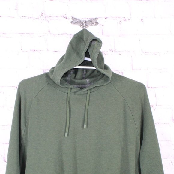 LL Bean Explorer Pullover Hooded Sweatshirt Cotton Blend Green Size XXL - Picture 2 of 9